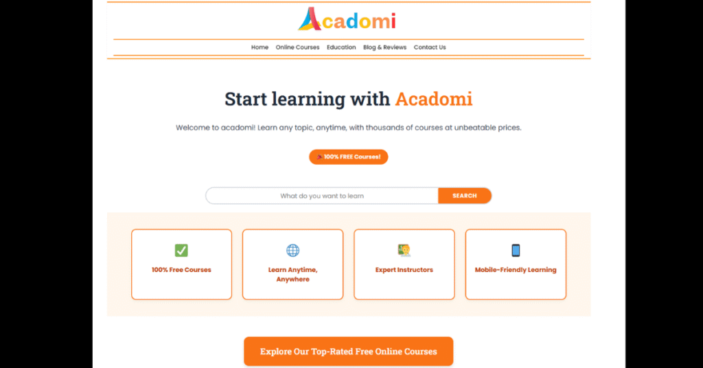 acadomi free course